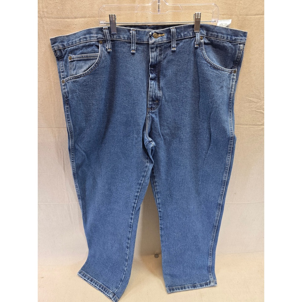 Wrangler Rugged Wear Relaxed Fit Blue Denim Jeans Mens 46x30 Medium Wash